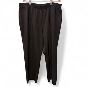 Susan Graver women's pull-on black pants